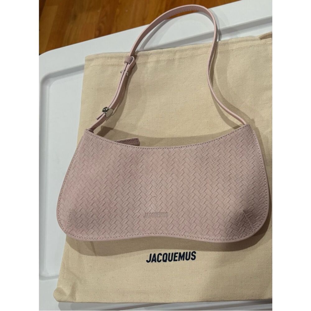 JACQUEMUS 
Le Bisou Sue Zip Handbag - Light Pink 410 - Picture 6 of 7